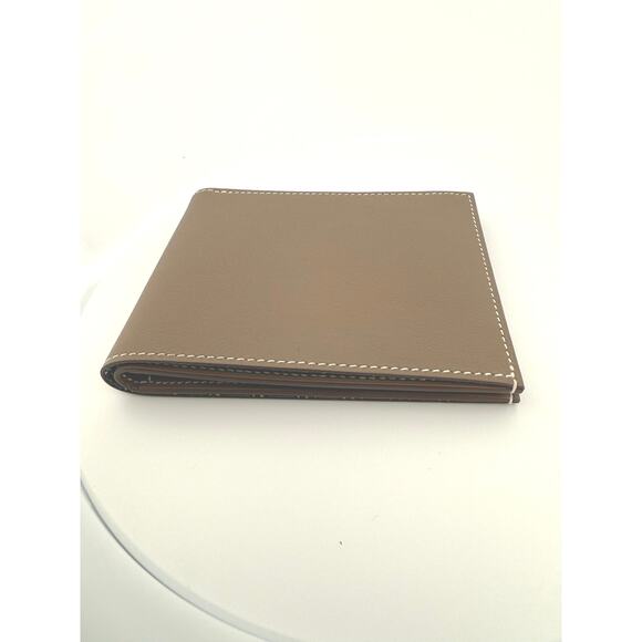 Hermès MC² Euclide Bifold Wallet in Etoupe Epsom Leather with Silk Lining - Picture 8 of 9